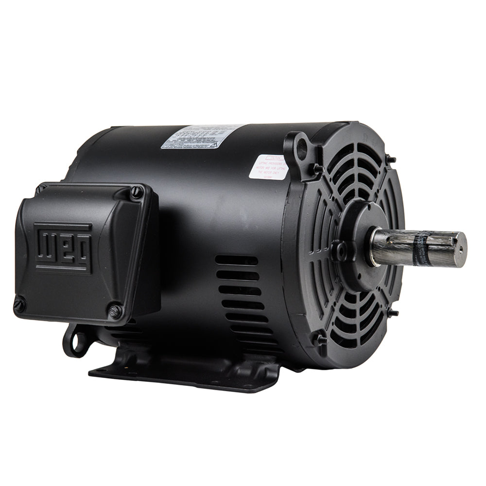  7.5 HP 3 Phase Electric Motor 1770 RPM 213/5T Frame 230/460V ODP WEG 00718OT3E213T-S(7 5 Hp 3 Phase Air Compressor Duty Electric Motor 213 5t Frame 1770 Rpm 3ph Weg)