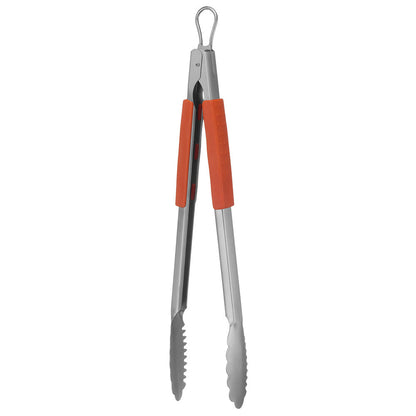  Mr. Bar-B-Q Stainless Steel Tongs Locking And Non Slip Easy Grip Handles 02802Y(Mr Bar B Q Easy Grip Locking Tongs 02802y)