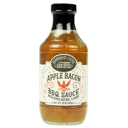  Brownwood Farms Sweet Apple Bacon BBQ Sauce Hickory Applewood Smoked Bacon 20 Oz(Brownwood Farms Apple Bacon Bbq Sauce 20 Oz)