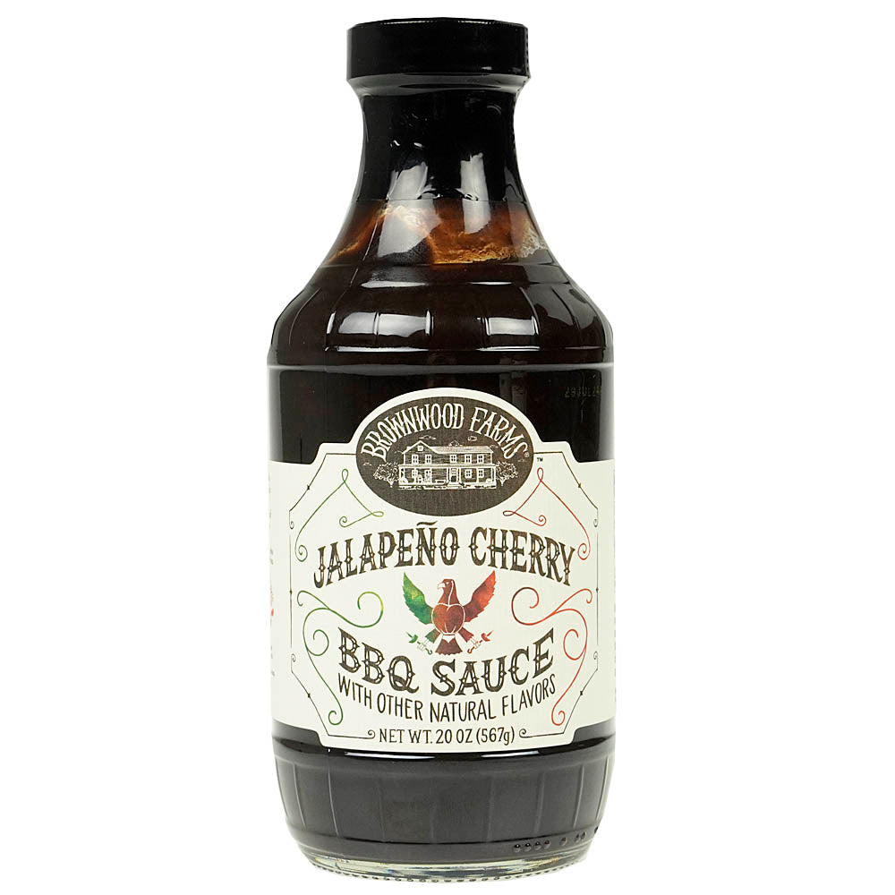  Brownwood Farms Sweet Heat Jalapeno Cherry BBQ Sauce Gluten Free Farm Fresh 20oz(Brownwood Farms Jalapeno Cherry Bbq Sauce 20 Oz)