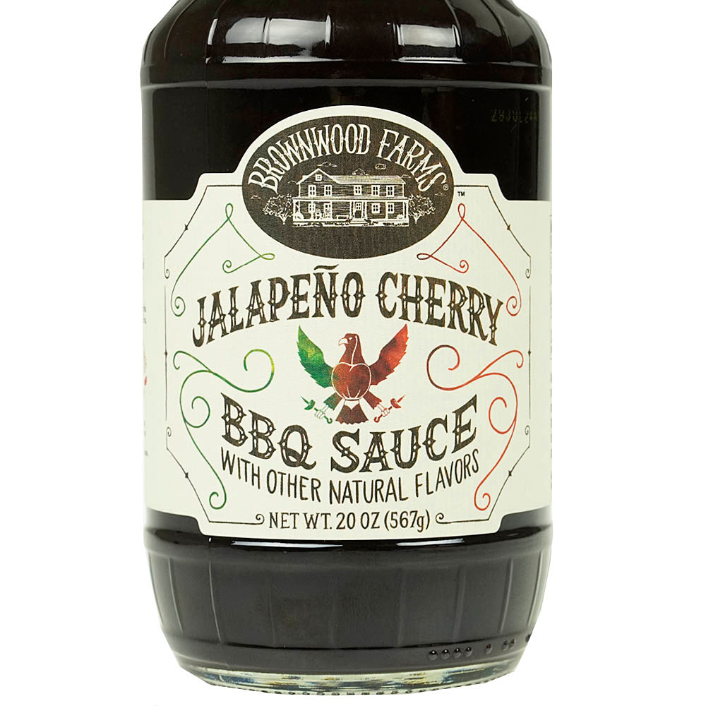  Brownwood Farms Sweet Heat Jalapeno Cherry BBQ Sauce Gluten Free Farm Fresh 20oz(Brownwood Farms Jalapeno Cherry Bbq Sauce 20 Oz)