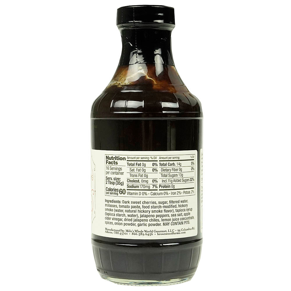  Brownwood Farms Sweet Heat Jalapeno Cherry BBQ Sauce Gluten Free Farm Fresh 20oz(Brownwood Farms Jalapeno Cherry Bbq Sauce 20 Oz)