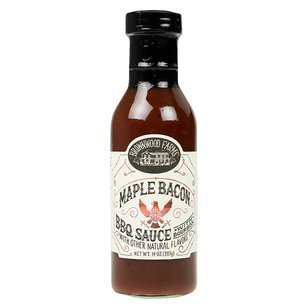  Brownwood Farms Maple Bacon BBQ Sauce With Bourbon And Smokey Applewood 14 Oz(Brownwood Farms Maple Bacon Bbq Sauce 14 Oz)