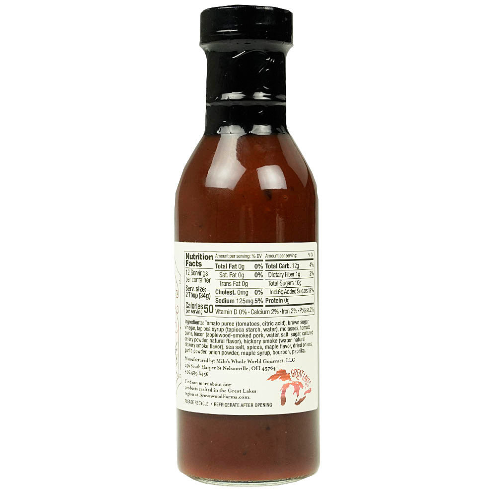  Brownwood Farms Maple Bacon BBQ Sauce With Bourbon And Smokey Applewood 14 Oz(Brownwood Farms Maple Bacon Bbq Sauce 14 Oz)