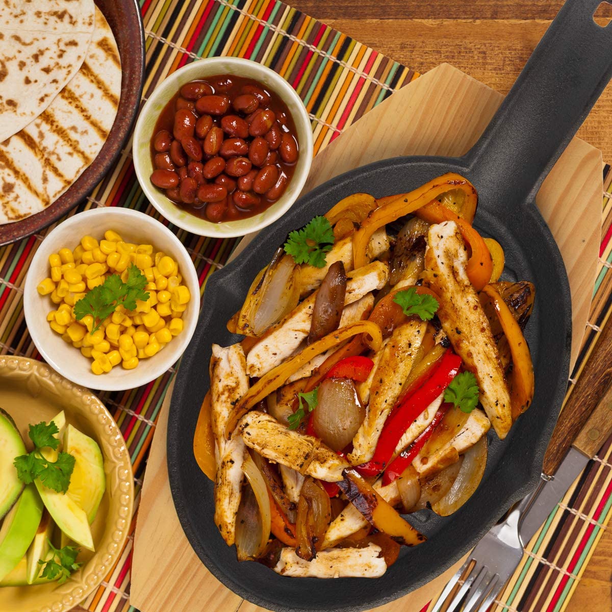  Mr Bar-B-Q Cast Iron Fajita Skillet And Platter Set 06108Y(Mr Bbq Cast Iron Fajita Platter Set 06108y)
