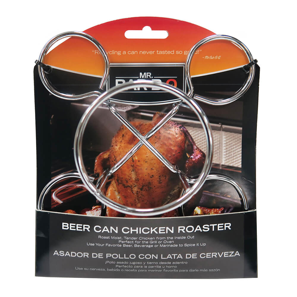  Mr BBQ Beer Can Chicken Roaster Chrome 06126Y(Mr Bbq Beer Can Chicket Roaster Chrome 06126y)
