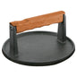  Mr. Bar-B-Q Cast Iron Grill Press Round With Rosewood Handle 06681Y(Mr Bar B Q Cast Iron Grill Press 06681y)