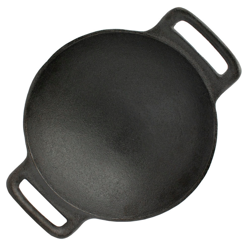  Mr Bar-B-Q 10" Cast Iron Pre Seasoned Curved Wok Outdoor And Indoor Use 08124Y(Mr Bar B Q 10 Cast Iron Wok)