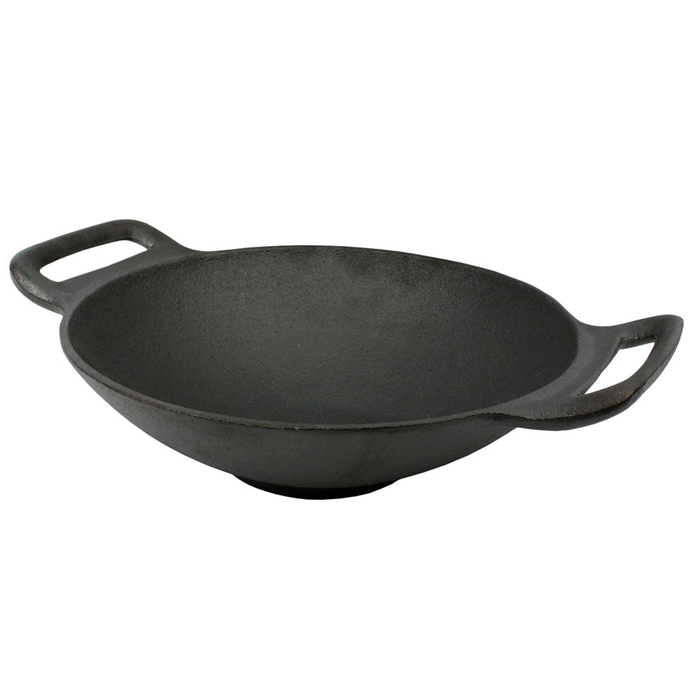  Mr Bar-B-Q 10" Cast Iron Pre Seasoned Curved Wok Outdoor And Indoor Use 08124Y(Mr Bar B Q 10 Cast Iron Wok)