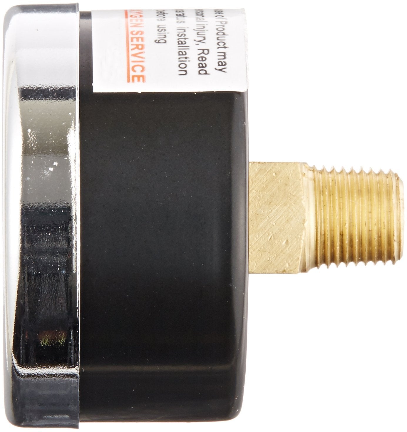  1/8" NPT Air Pressure Gauge 0-100 PSI Back Mount 1.5" Face Black Steel Case(1 8 Npt 0 100 Psi Air Pressure Gauge Center Back Mount With 1 5 Face)