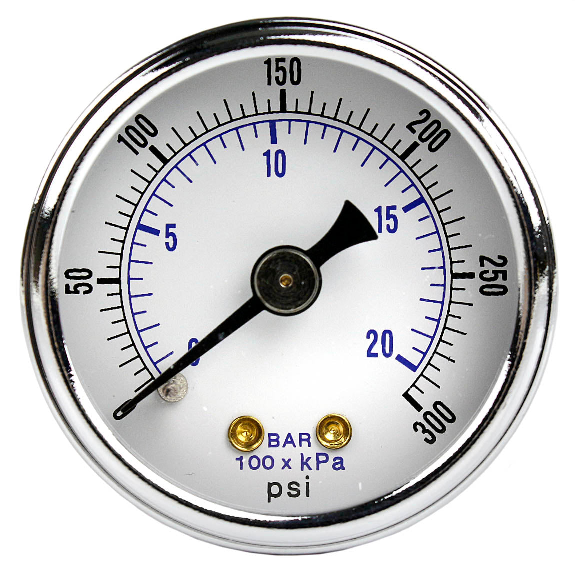  1/8" NPT 0-300 Air Pressure Gauge Center Back Mount With 1.5" Face(1 8 Npt 0 300 Air Pressure Gauge Center Back Mount With 1 5 Face)