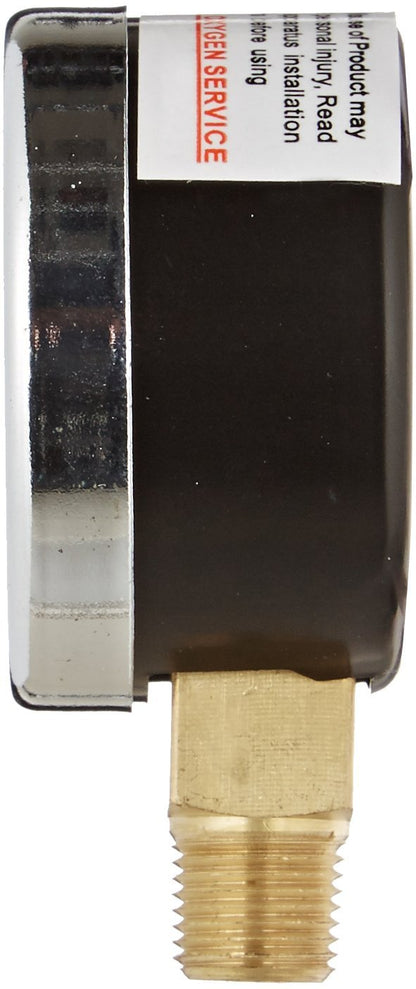  1/8" NPT 0-160 PSI Air Pressure Gauge Lower Side Mount With 1.5" Face(1 8 Npt 0 160 Psi Air Pressure Gauge Lower Side Mount With 1 5 Face)