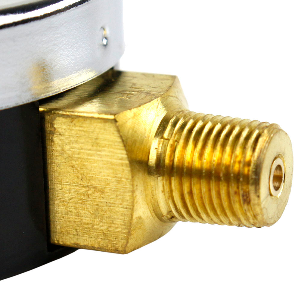  1/8" NPT Air Compressor Lower Mount Pressure Gauge 0-30 PSI Side Mnt WOG 2" Face(1 8 Npt Air Compressor Lower Mount Pressure Gauge 0 30 Psi Side Mnt Wog 2 Face)
