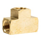  1/4" FNPT Brass Tee Pipe Fitting .25" T-Fitting Solid Brass Connector(1 4 Fnpt Brass Tee Pipe Fitting 25 T Fitting Solid Brass Connector)