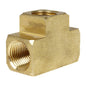  3/8" NPTF Female Union Tee Solid Brass Pipe Fitting T Joint Hose Connector 101SE(Brass 3 8 Female Tee 101se)