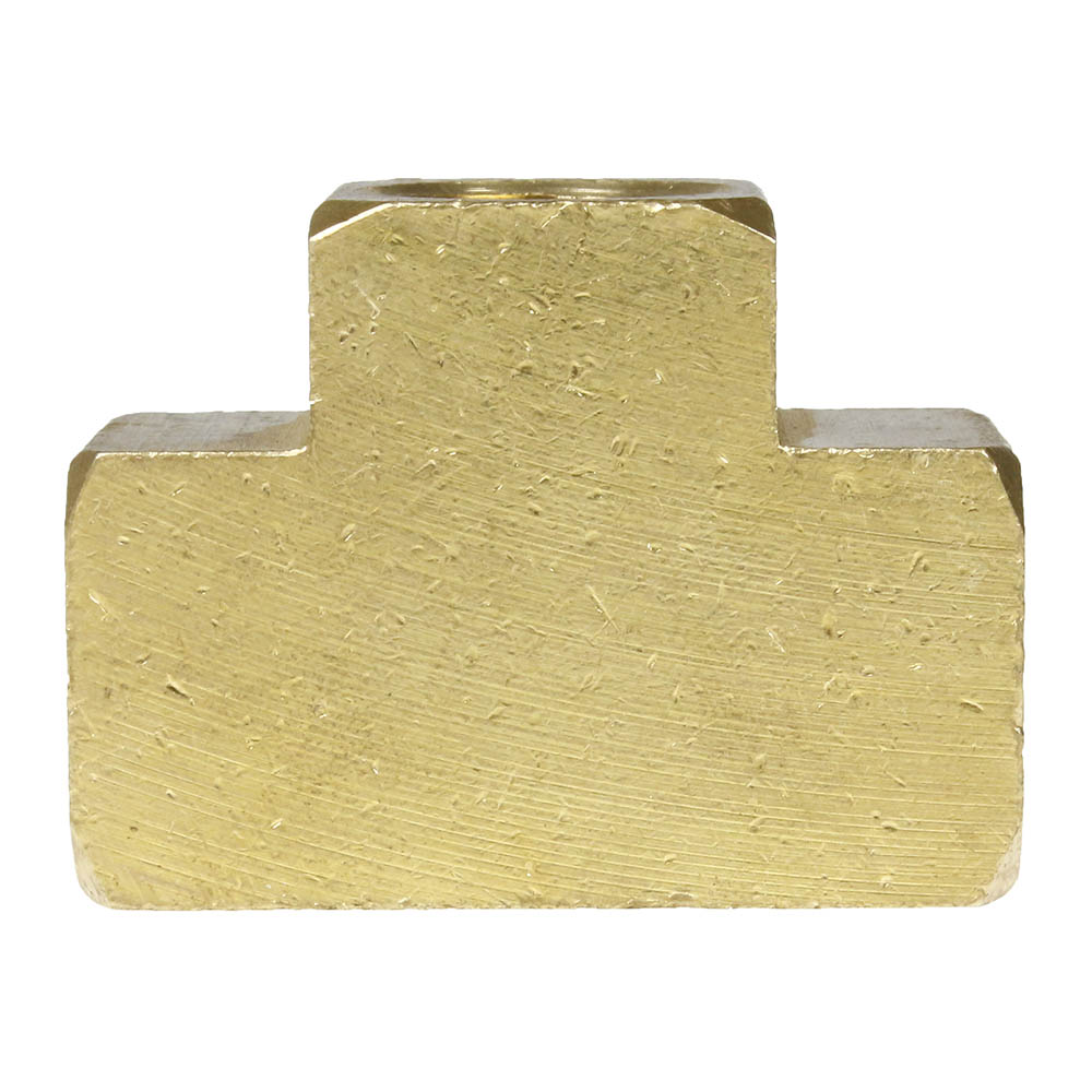  3/8" NPTF Female Union Tee Solid Brass Pipe Fitting T Joint Hose Connector 101SE(Brass 3 8 Female Tee 101se)