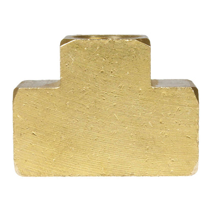  3/8" NPTF Female Union Tee Solid Brass Pipe Fitting T Joint Hose Connector 101SE(Brass 3 8 Female Tee 101se)