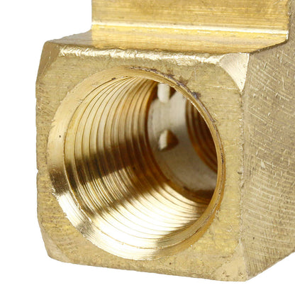  3/8" NPTF Female Union Tee Solid Brass Pipe Fitting T Joint Hose Connector 101SE(Brass 3 8 Female Tee 101se)
