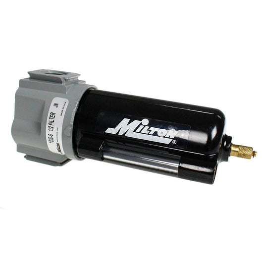  Milton 1/2" NPT Metal Micro Filter 40 Micron 250 PSI Maximum 48 SCFM 1020-6(1 2 Npt Metal Micro Filter Automatic Overnight Drain 40 Micron 250 Psi Max 48 Scfm Milton 1020 6)