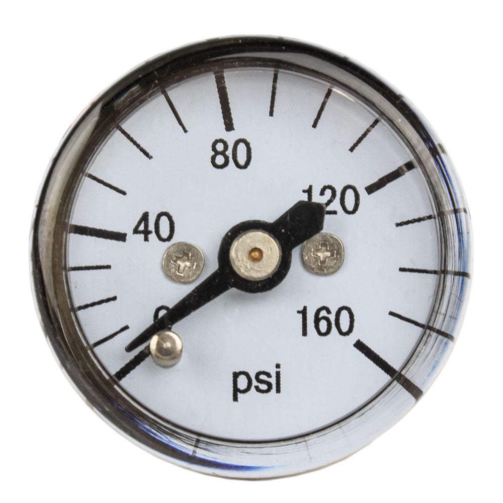  1/8" MNPT Mini / Micro Air Pressure Gauge 0-160 PSI 1" Face CBM Center Back Mount(1 8 Mnpt Mini Micro Air Pressure Gauge 0 160 Psi 1 Face Cbm Center Back Mount)