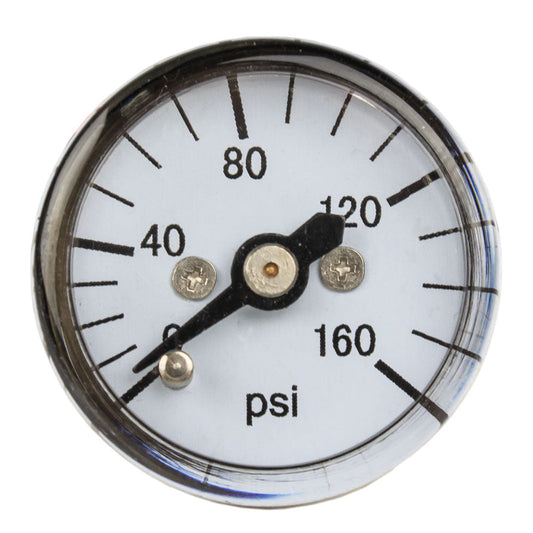 1/8" MNPT Mini / Micro Air Pressure Gauge 0-160 PSI 1" Face CBM Center Back Mount(1 8 Mnpt Mini Micro Air Pressure Gauge 0 160 Psi 1 Face Cbm Center Back Mount)