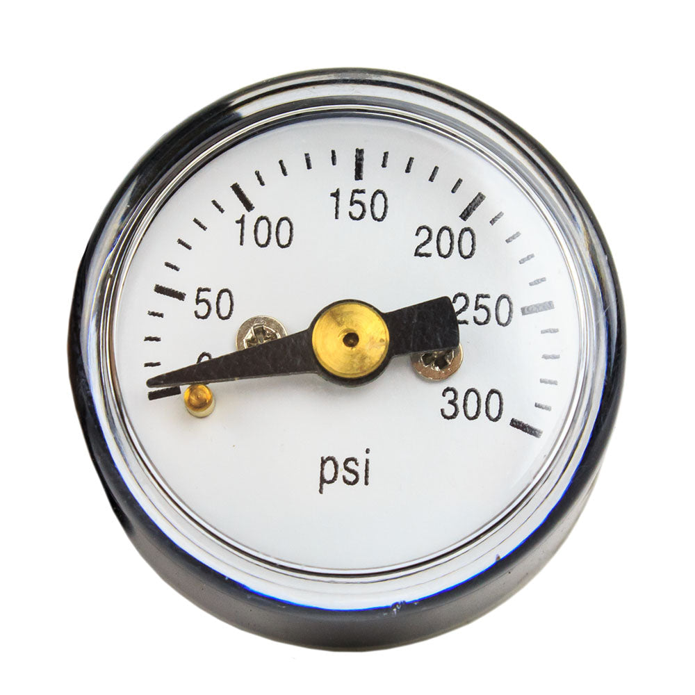 1/8" MNPT Mini / Micro Air Pressure Gauge 0-300 PSI 1" Face CBM Center Back Mount(1 8 Mnpt Mini Micro Air Pressure Gauge 0 300 Psi 1 Face Cbm Center Back Mount)