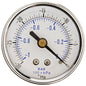  1/4" NPT 0 To -30 PSI Vacuum Air Pressure Gauge Center Back Mount With 2" Face(1 4 Npt 0 To 30 Psi Vacuum Air Pressure Gauge Center Back Mount With 2 Face)