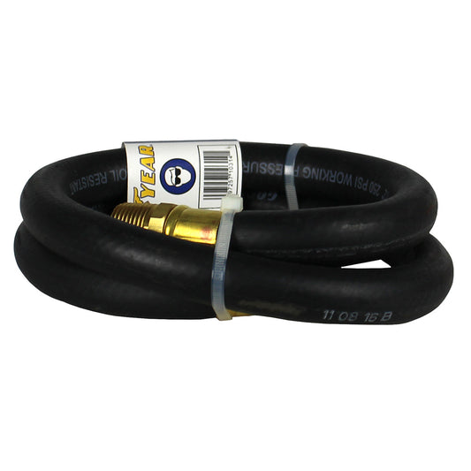  Goodyear 3' X 1/2" Rubber Air Hose Whip 250 PSI USA Made 1/2" NPT 10314(Goodyear 3 X 1 2 Rubber Air Hose Whip 250 Psi Usa Made 1 2 Npt Lead In Hose)