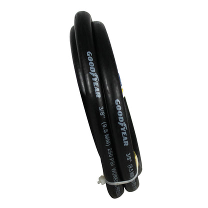  Goodyear 6' X 3/8" Rubber Air Hose Whip 250 PSI 1/4" NPT USA Made 10324(Goodyear 6 X 3 8 Rubber Air Hose Whip 250 Psi Usa Made 1 4 Npt Lead In Hose 1)
