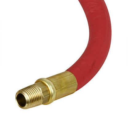 Continental Rubber Air Hose 6 Feet X 3/8 Inch 250 PSI Oil-Resistant Red 10370(Continental 6 X 3 8 Red Whip Hose)