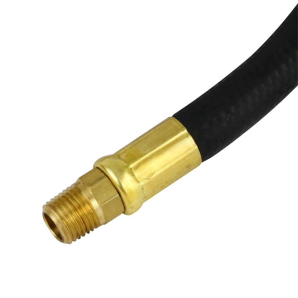  Continental Air Hose 3/8 Inch MNPT Fittings 250 PSI Oil-Resistant Rubber 3 Ft(Continental 3 X 3 8 Black Whip Hose)