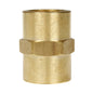  1/2" NPTF Hex Coupling Solid Yellow Brass Pipe Fitting 1200 PSI Maximum 103F(Brass 1 2 Coupling 103f)