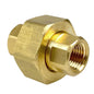  1/4" NPT Female Solid Brass Three Piece Pipe Union Fitting Adapter(Brass 1 4 Union 2 Pc 104c)