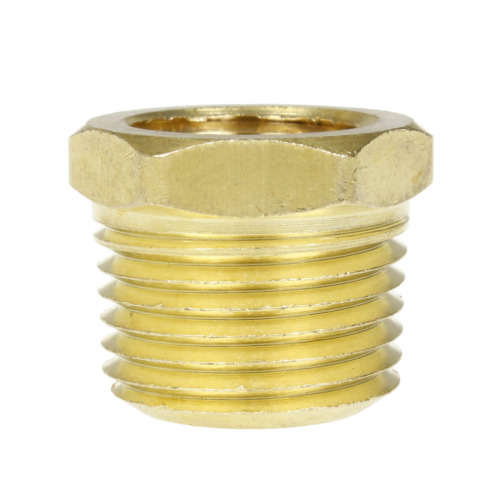  1/2" X 3/8" Male NPTF X Female NPTF Hex Bushing Reducer Solid Brass Pipe Fitting(Brass 1 2 X 3 8 Bushing Reducer 110f)