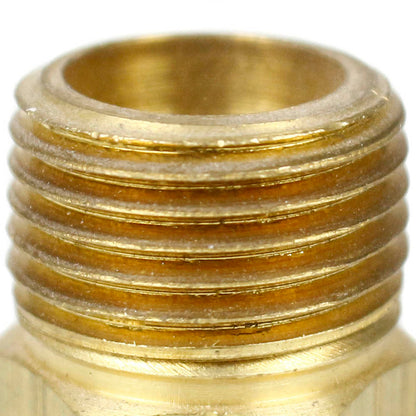  1/2" Male NPT X 1/8" Female NPT Reducer Hex Bushing Brass Pipe Fitting 110FA(Brass 1 2 X 1 8 Bushing Reduer 110fa)
