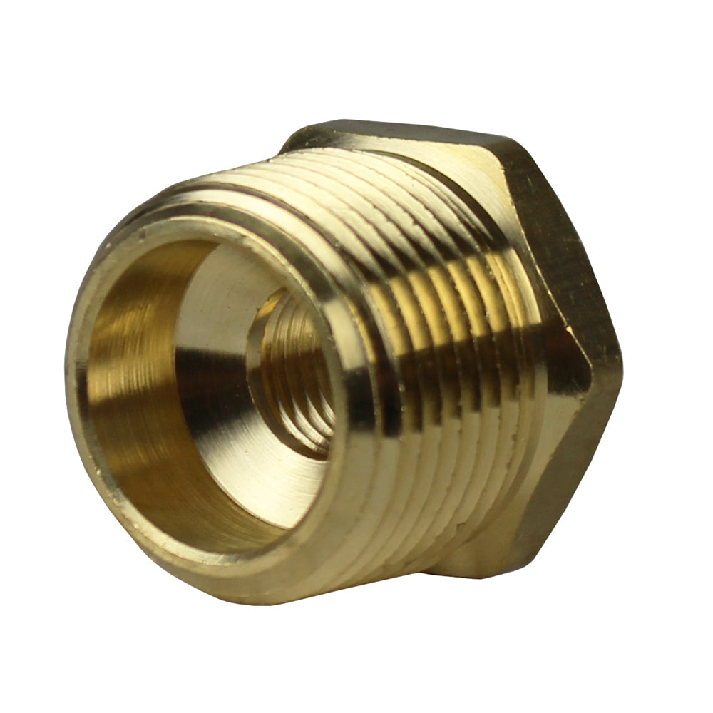  3/4" Male X 1/4" Female NPT Hex Bushing Adapter Pipe Reducer Brass Fitting 110JC(3 4 Male X 1 4 Female Npt Hex Bushing Adapter Pipe Reducer Brass Fitting 110jc)