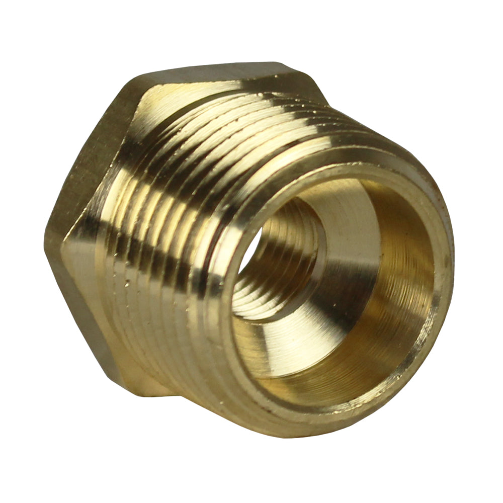  3/4" Male X 1/4" Female NPT Hex Bushing Adapter Pipe Reducer Brass Fitting 110JC(3 4 Male X 1 4 Female Npt Hex Bushing Adapter Pipe Reducer Brass Fitting 110jc)