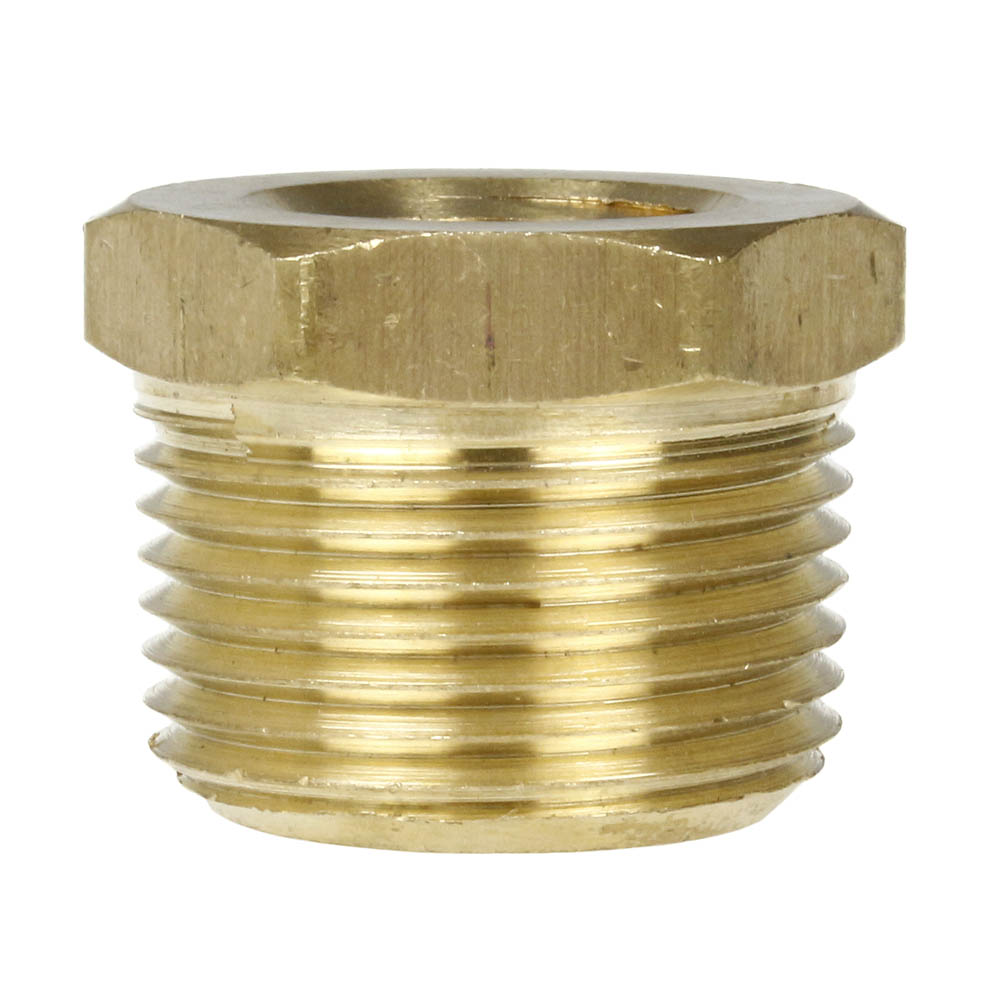  3/4" X 3/8" Male NPTF X Female NPTF Hex Bushing Reducer Solid Brass Pipe Fitting(Brass 3 4 X 3 8 Bushing Reducer 110je)