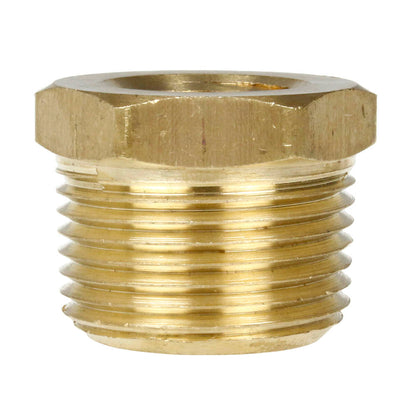 3/4" X 3/8" Male NPTF X Female NPTF Hex Bushing Reducer Solid Brass Pipe Fitting(Brass 3 4 X 3 8 Bushing Reducer 110je)