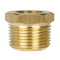 3/4" X 3/8" Male NPTF X Female NPTF Hex Bushing Reducer Solid Brass Pipe Fitting(Brass 3 4 X 3 8 Bushing Reducer 110je)