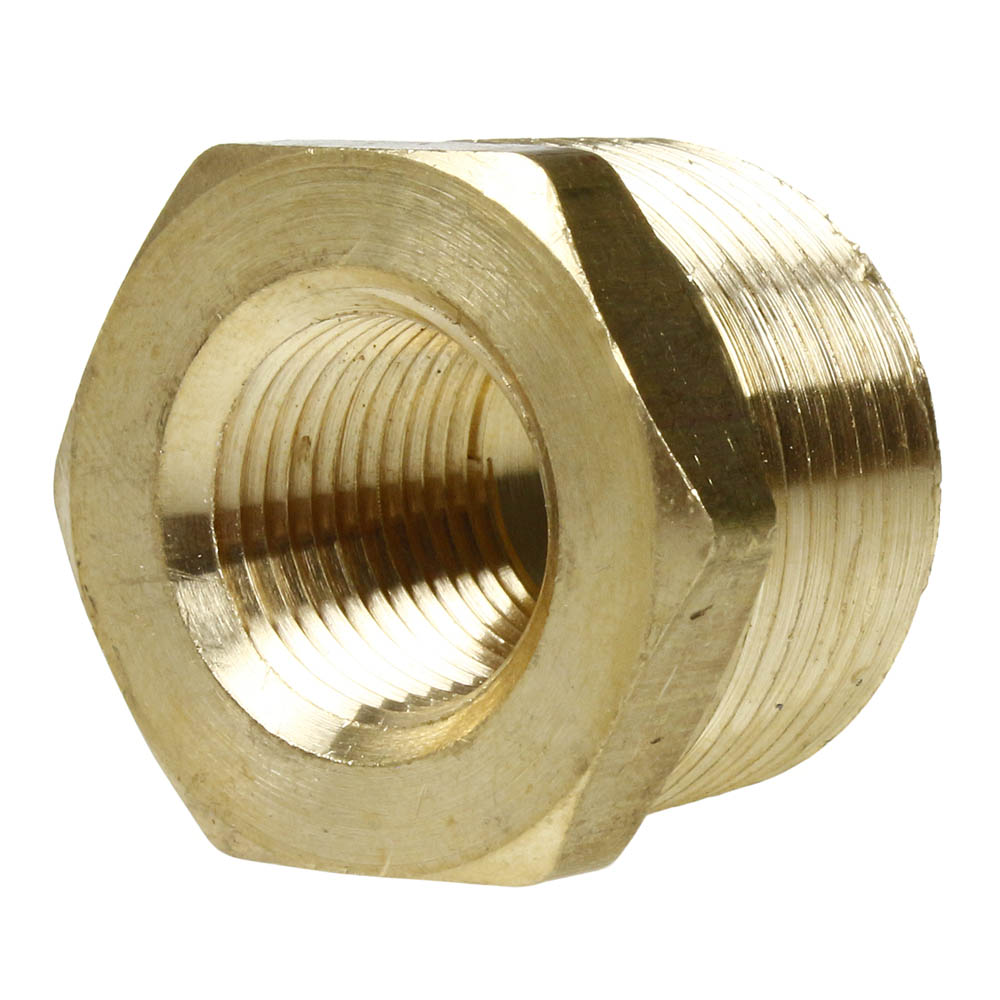  3/4" X 3/8" Male NPTF X Female NPTF Hex Bushing Reducer Solid Brass Pipe Fitting(Brass 3 4 X 3 8 Bushing Reducer 110je)
