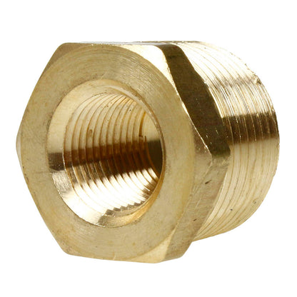  3/4" X 3/8" Male NPTF X Female NPTF Hex Bushing Reducer Solid Brass Pipe Fitting(Brass 3 4 X 3 8 Bushing Reducer 110je)