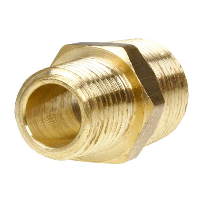  3/8" X 1/4" Male NPTF Pipe Reducing Hex Nipple Solid Brass Pipe Fitting 112REC(Brass 3 8 X 1 4 M To M Nipple 112rec)