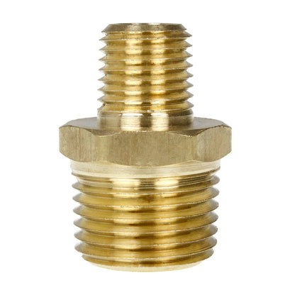  1/2" X 1/4" Male NPTF Pipe Reducing Hex Nipple Solid Brass Pipe Fitting 112RFC(1 2 X 1 4 Nipple 112rfc)