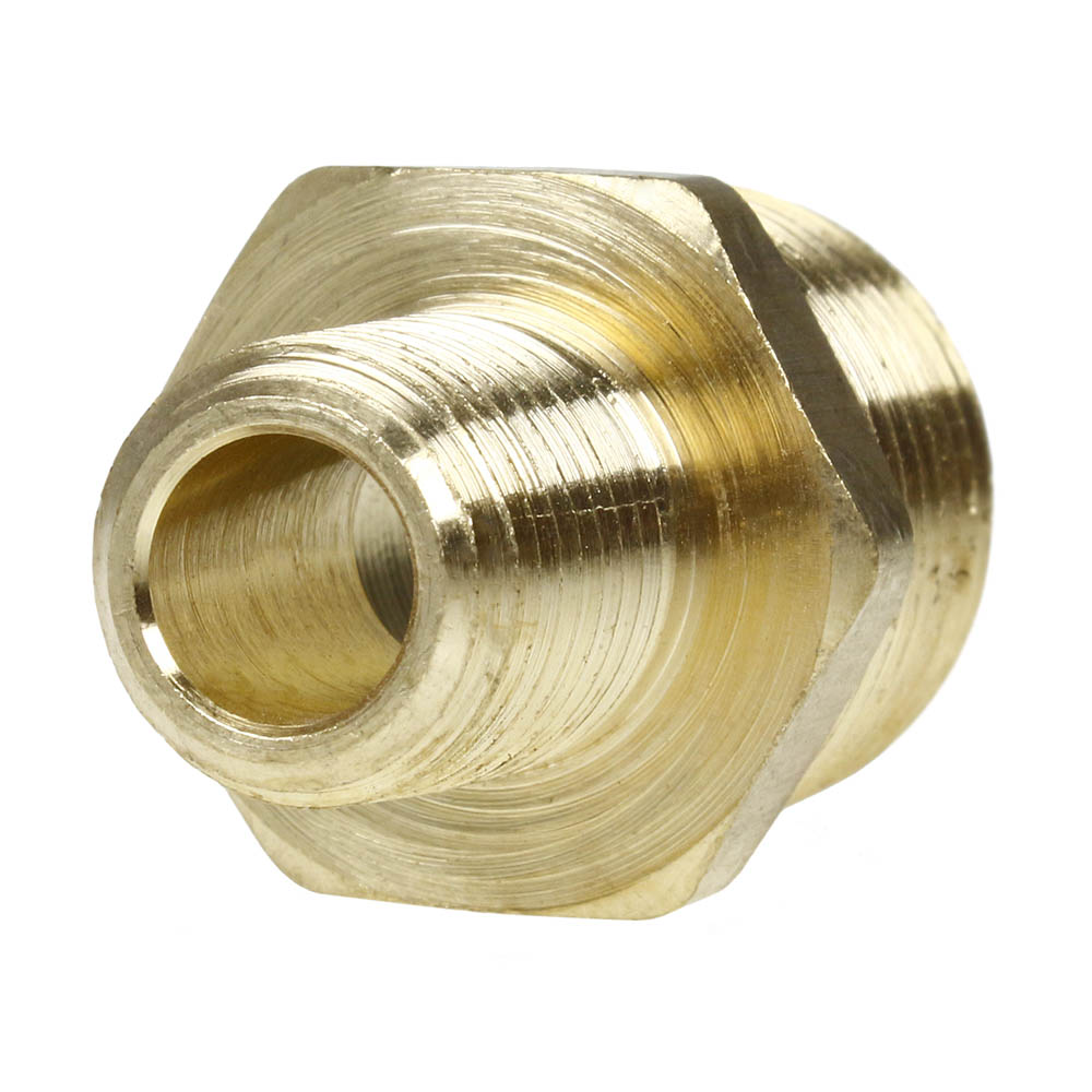 1/2" X 1/4" Male NPTF Pipe Reducing Hex Nipple Solid Brass Pipe Fitting 112RFC(1 2 X 1 4 Nipple 112rfc)