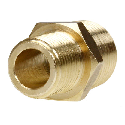  1/2" X 3/8" Male NPTF Pipe Reducing Hex Nipple Solid Brass Pipe Fitting 112RFE(Brass 1 2 X 3 8 M To M Nipple Reducer 112rfe)