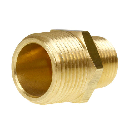  3/4" X 1/2" Male NPTF Pipe Reducing Hex Nipple Solid Brass Pipe Fitting 112RJF(Brass 3 4 X 1 M To M Reducer Nipple 112rjf)