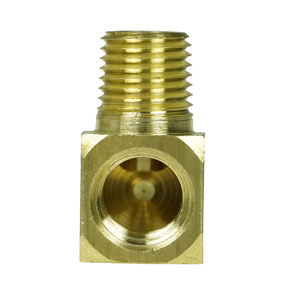  1/4" Short Male NPTF X Female NPTF Barstock Street Elbow Solid Brass Fitting 116SC-97(Brass 1 4 Barstock Elbow 116sc)