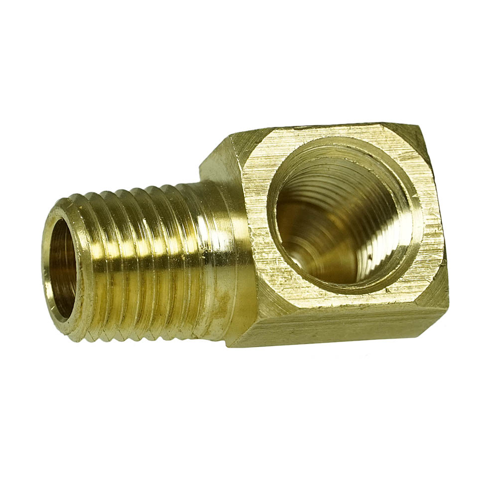  1/4" Short Male NPTF X Female NPTF Barstock Street Elbow Solid Brass Fitting 116SC-97(Brass 1 4 Barstock Elbow 116sc)