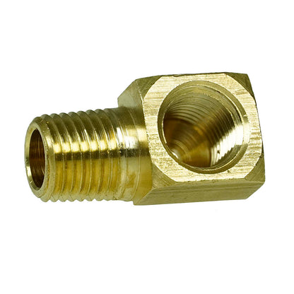  1/4" Short Male NPTF X Female NPTF Barstock Street Elbow Solid Brass Fitting 116SC-97(Brass 1 4 Barstock Elbow 116sc)